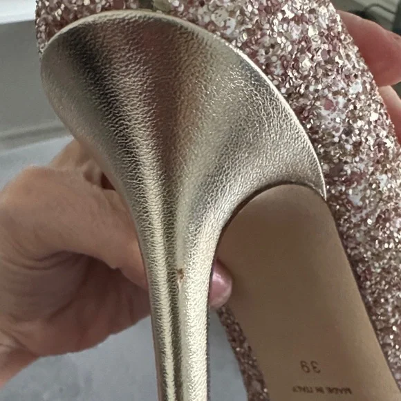 Jimmy Choo Sparkling Heels - Gold and Pink - Picture 7 of 7